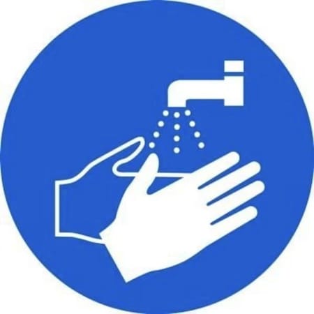Accuform ISO MANDATORY Safety Sign WASH YOUR MISO133VS MISO133VS
